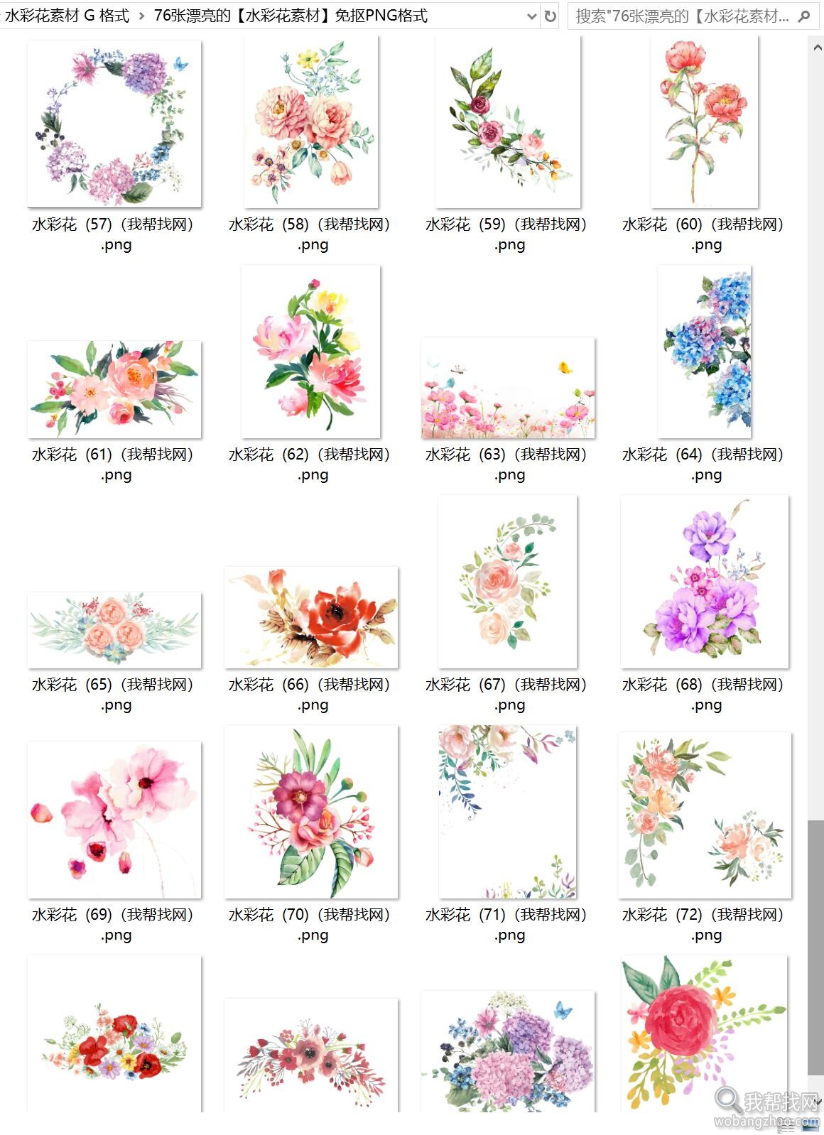76张漂亮的水彩花素材 (4).jpg