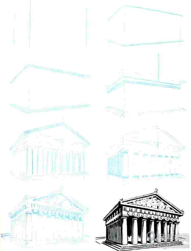 绘画教程50个海洋、建筑、各种动物 (4).jpg