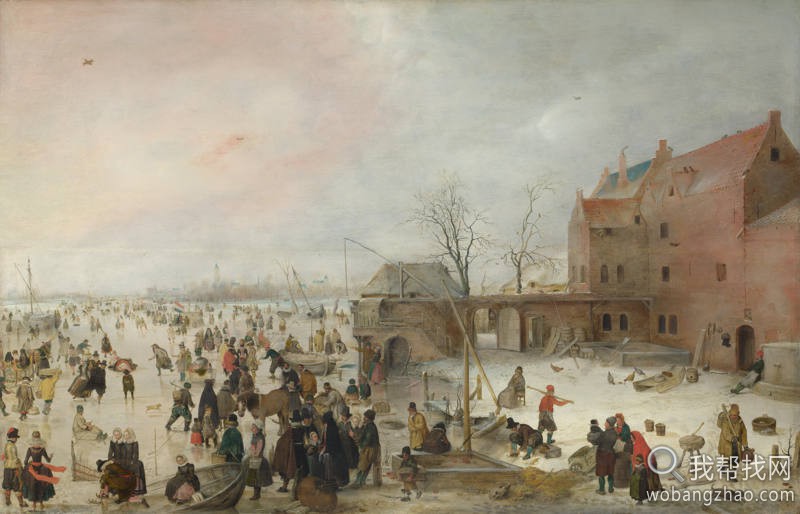 Hendrick Avercamp - A Scene on the Ice near a Town.jpg