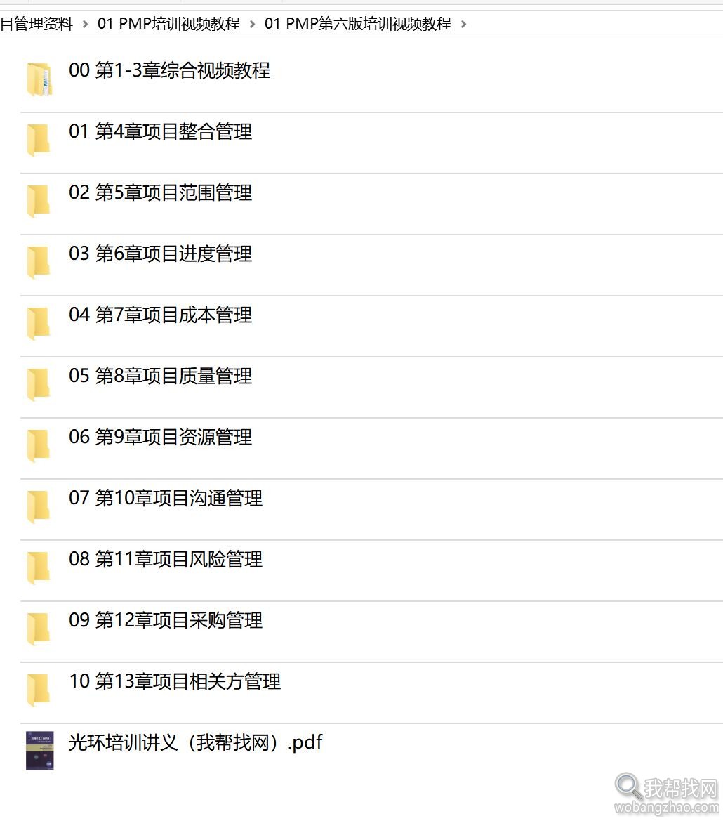 第六版PMP项目管理资料教程视频音频PDF (3).jpg